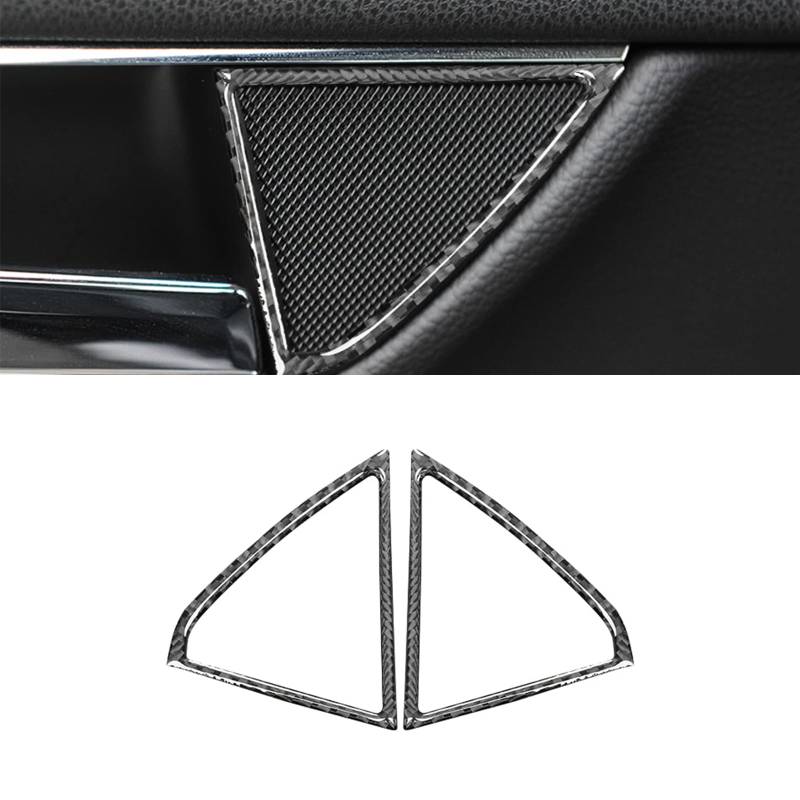 Auto Interior Sticker aus Carbonfaser, Accessoires Tuning für Mercedes-Benz C-Klasse 2007-2014 W204 (Lautsprecher-A) von HLMNAKE