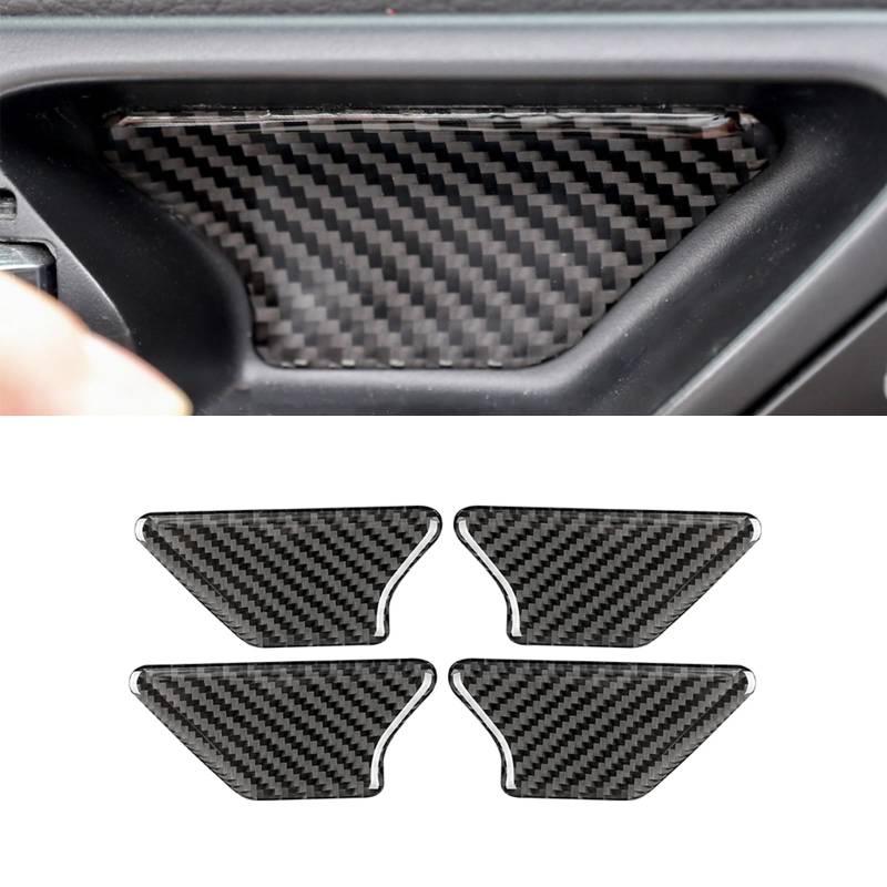 HLMNAKE Interior Sticker Abdeckung aus Carbonfaser, Auto Trim Tuning Dekoration Accessoires für 2008-2013 VW GOLF 6 (Innentürgriffe-A) von HLMNAKE