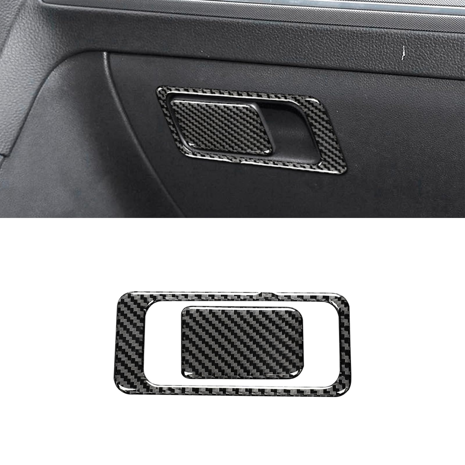 HLMNAKE Interior Sticker Abdeckung aus Carbonfaser, Auto Trim Tuning Dekoration Accessoires für 2014-2020 VW GOLF 7 (Autokofferraum) von HLMNAKE