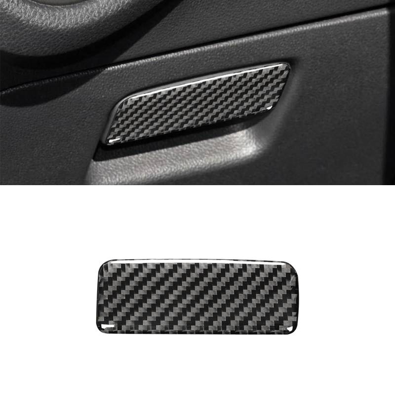 HLMNAKE Interior Sticker Abdeckung aus Carbonfaser, Auto Trim Tuning Dekoration Accessoires für 2014-2020 VW GOLF 7 (Fahrersitz Staufach) von HLMNAKE