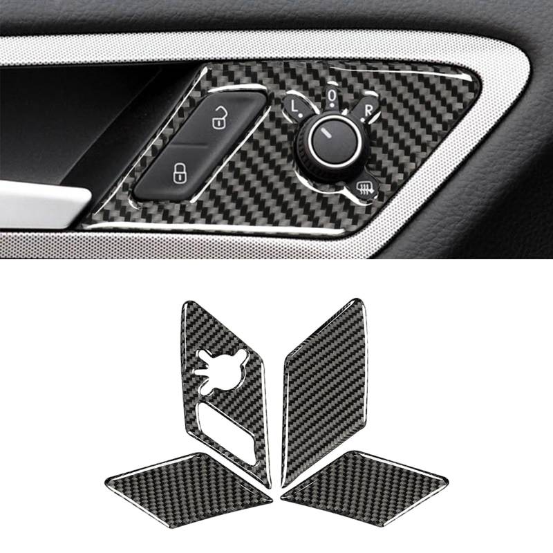 HLMNAKE Interior Sticker Abdeckung aus Carbonfaser, Auto Trim Tuning Dekoration Accessoires für 2014-2020 VW GOLF 7 (Innentürgriffe-C) von HLMNAKE