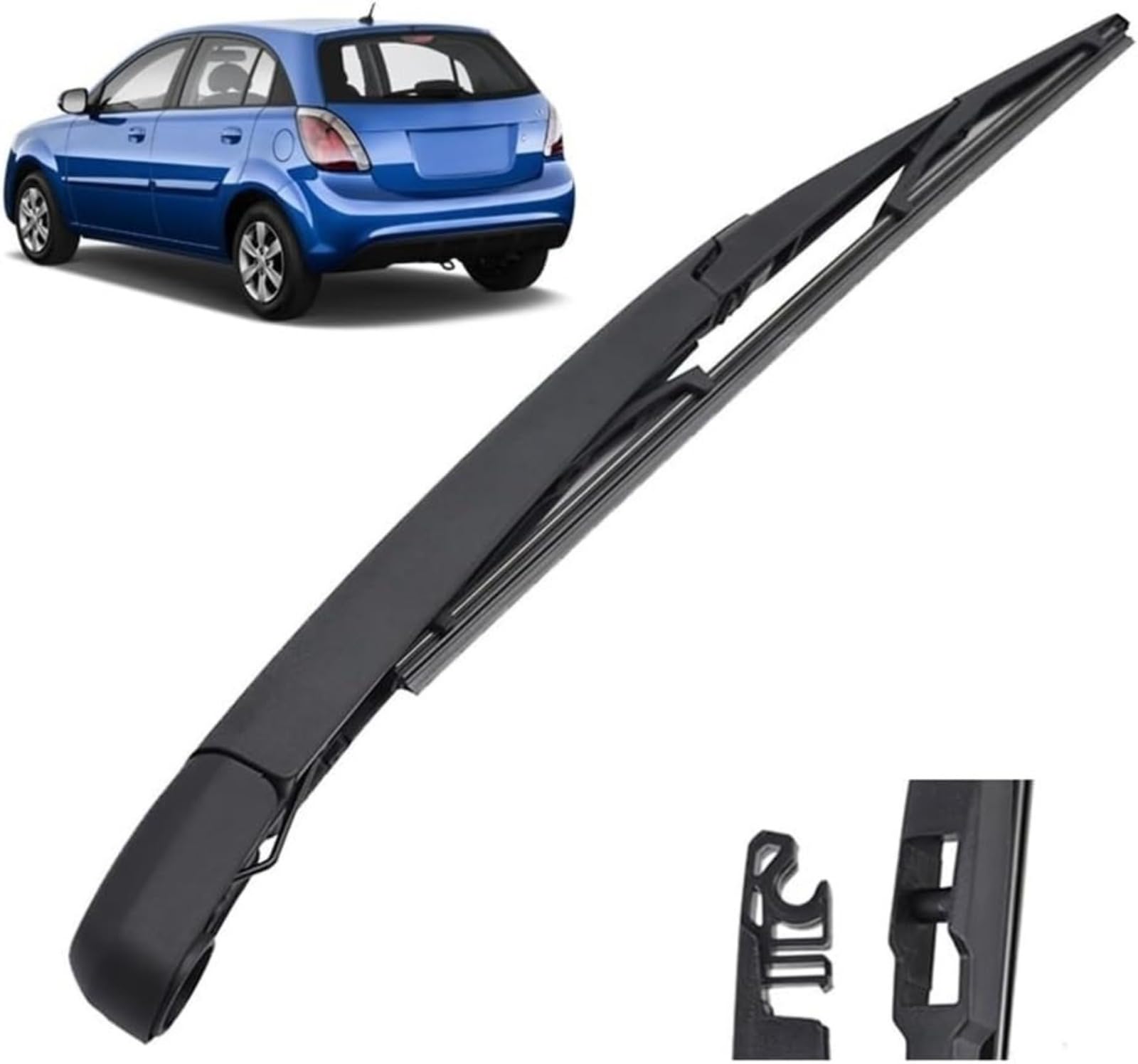 Auto-Scheibenwischer-Set für Kia Rio 2 Schrägheck JB 2005–2011,Vorne + Hinten Wischer Klingen,Das Material ist langlebig und die Fenster sind sauber von HLMULL