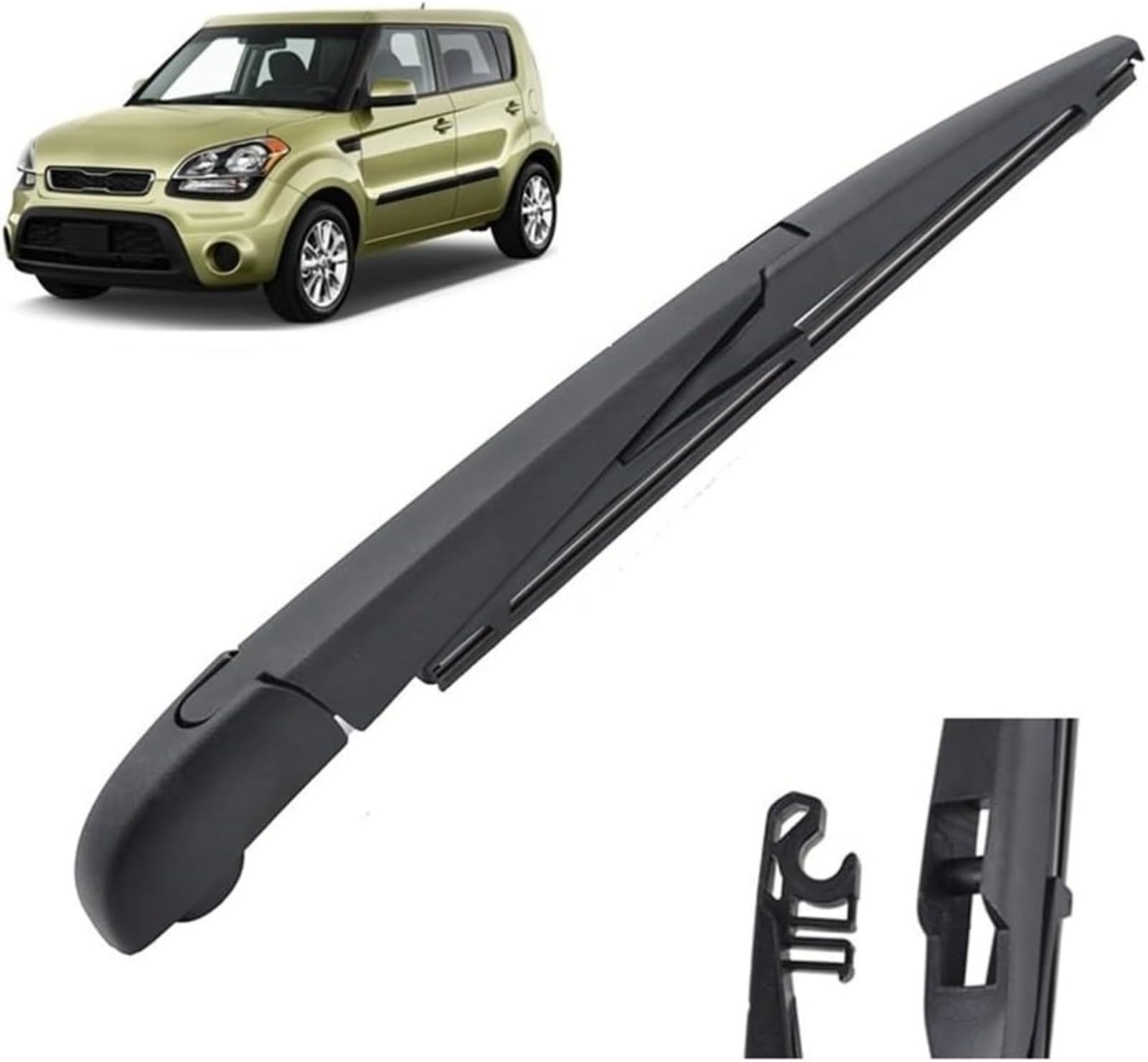 Auto-Scheibenwischer-Set für Kia Soul MK1 2009–2013,Vorne + Hinten Wischer Klingen,Das Material ist langlebig und die Fenster sind sauber von HLMULL