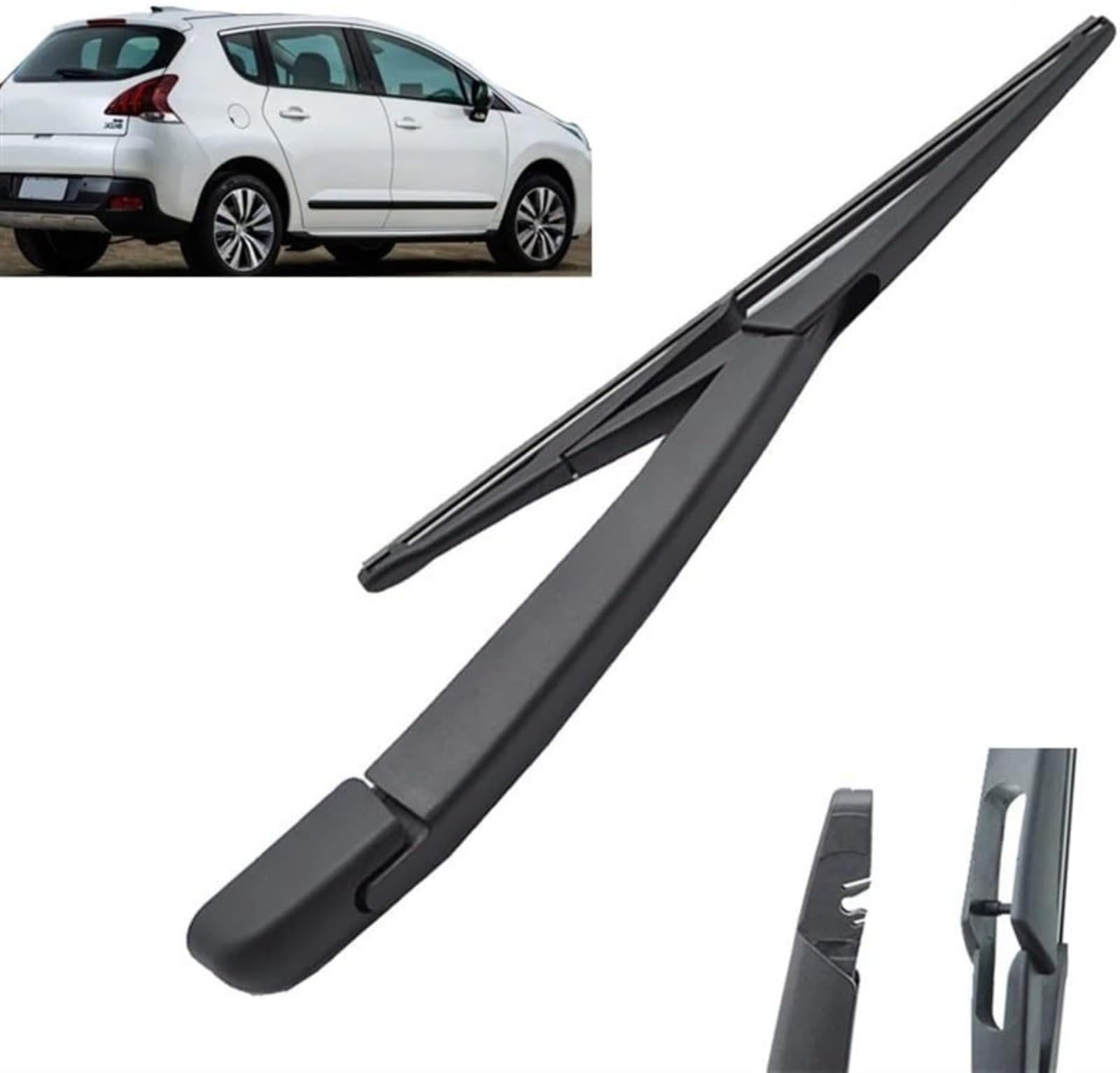 Auto-Scheibenwischer-Set für Peugeot 3008 MK1 2008–2016,Vorne + Hinten Wischer Klingen,Das Material ist langlebig und die Fenster sind sauber von HLMULL