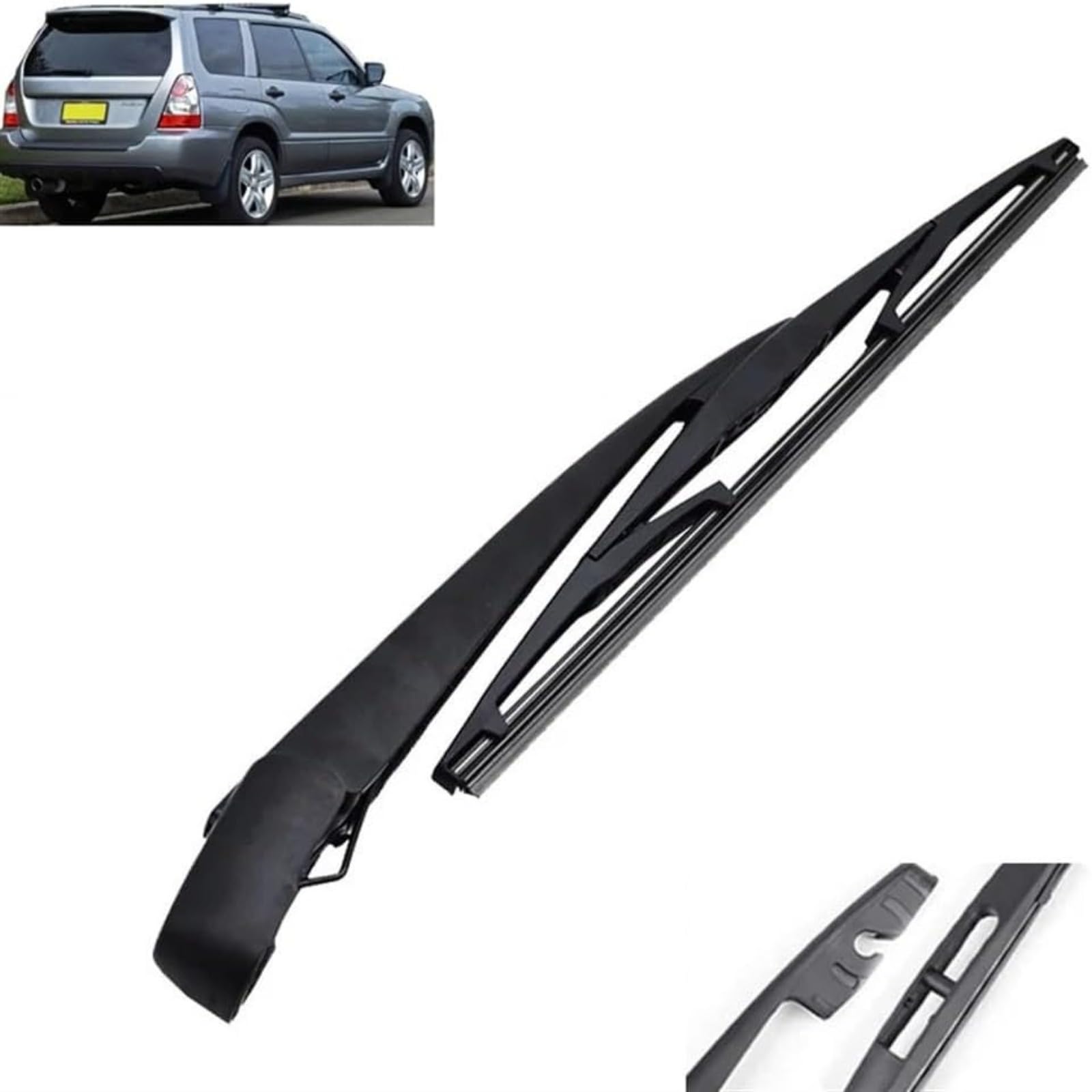 Auto-Scheibenwischer-Set für Subaru Forester SG MK2 2002–2008,Vorne + Hinten Wischer Klingen,Das Material ist langlebig und die Fenster sind sauber von HLMULL