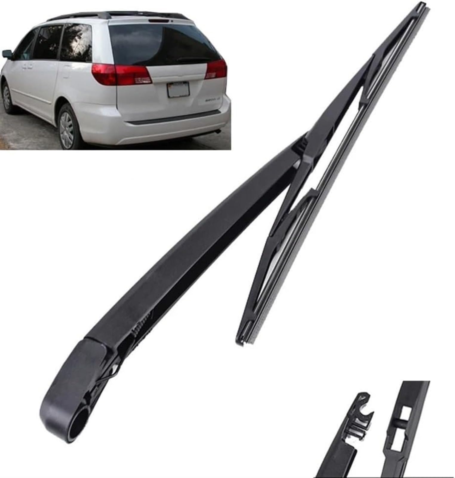 Auto-Scheibenwischer-Set für Toyota Sienna LE XL20 2004–2005,Vorne + Hinten Wischer Klingen,Das Material ist langlebig und die Fenster sind sauber von HLMULL