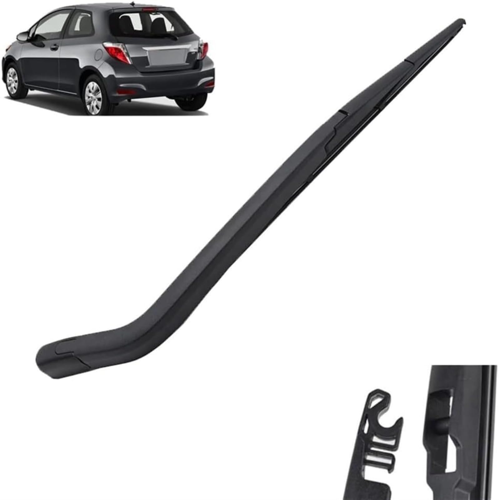 Auto-Scheibenwischer-Set für Toyota Yaris 3 Schrägheck 2011–2019,Vorne + Hinten Wischer Klingen,Das Material ist langlebig und die Fenster sind sauber von HLMULL