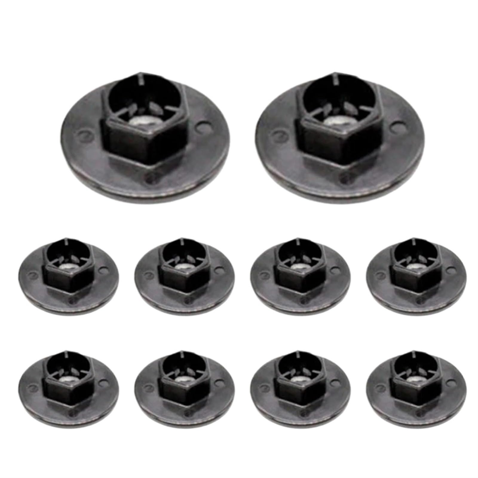 HLOFUEYE [Replacement] 5/10X Auto Radhaus for Fender Liner Mutter Tülle for Hyundai for Kia 84145-26000 Schwarz Kunststoff Auto Clips zubehör (10PCS) von HLOFUEYE