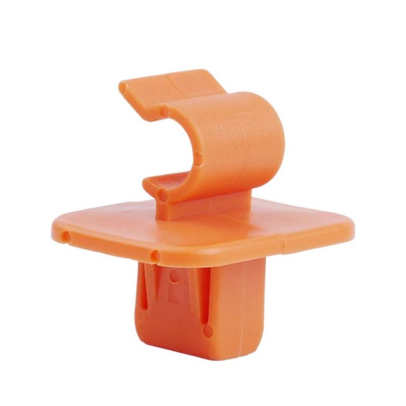 HLOFUEYE [Replacement] Motorhaubenstangenhalter-Clip for Motorhaube, Rahmenhalterung, Befestigungsclip, Zubehör, orange, Kunststoff, for Skoda, for Fabia, for Octavia 2004–13 von HLOFUEYE