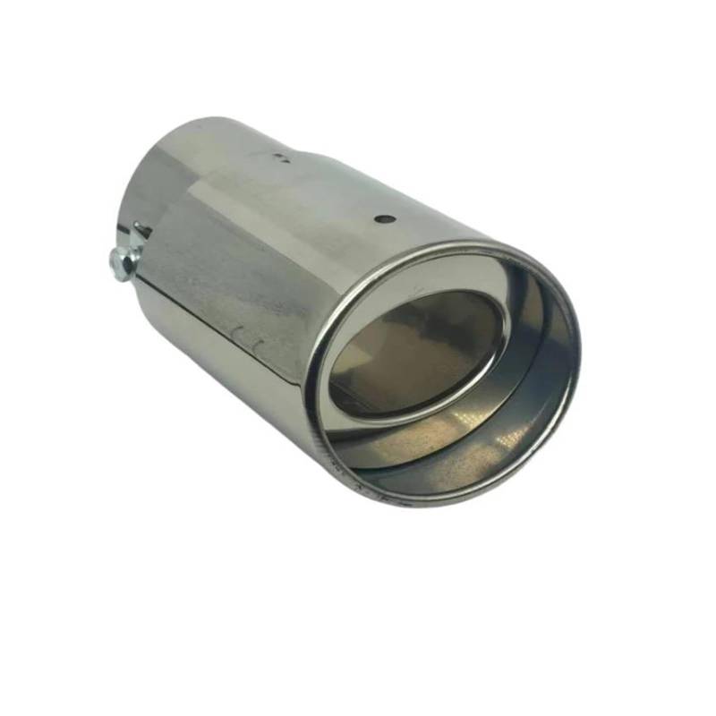 Auto-Endschalldämpfer Universal-Auspuffblende Aus Edelstahl Für Auto-Schalldämpfer Endrohr Autozubehör Ersatzteile Auspuffanlagen Schalldämpfer Auto Auspuff Endrohr(63mm Silver Straight) von HMGWLCGH