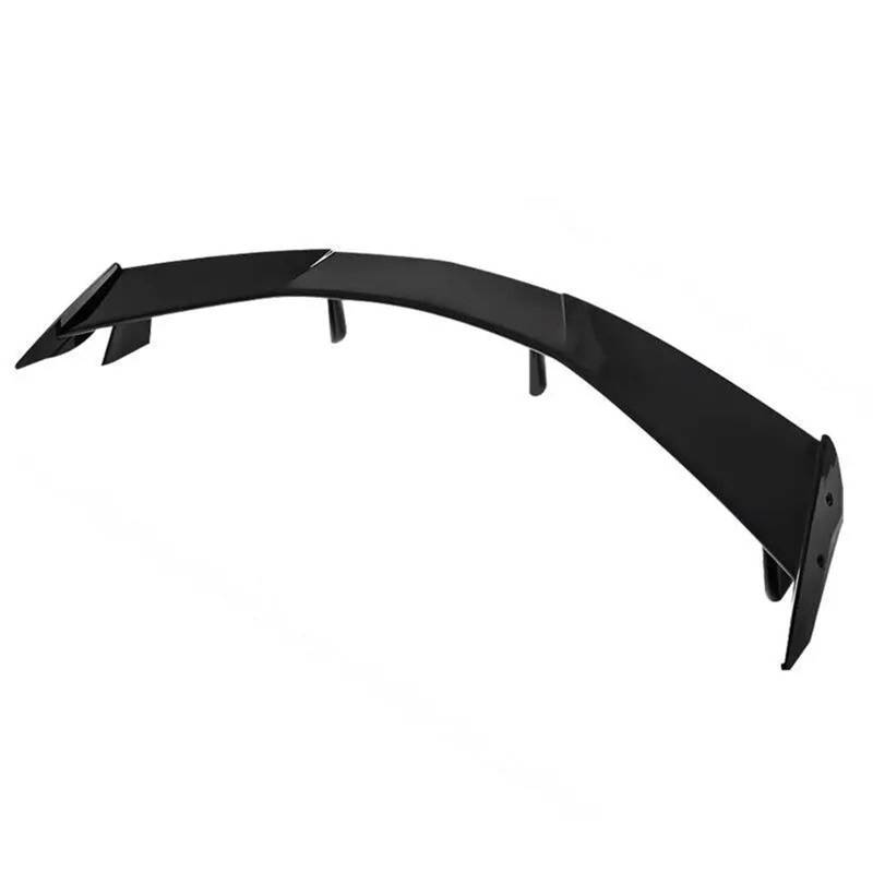 Auto Heckflügel Für Corvette C8 Für Stingray 2020 2021 2022 2023 2024 Hohe Flügel Carbon Fiber 7PCS Stamm Spoiler Flügel Auto Heckspoiler(Bright Black) von HMGWLCGH