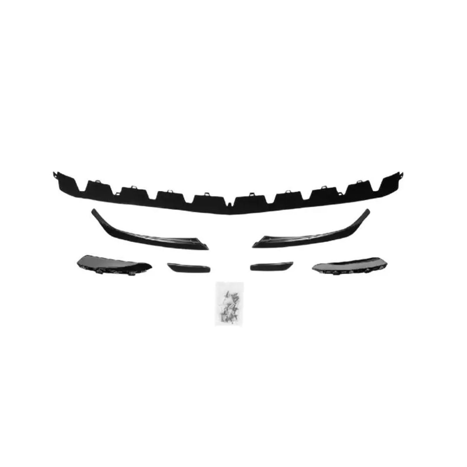 Front Spoiler Lippe Für Benz Für A-Klasse A35 A35L Für AMG W177 A177 A180 A200 A220 2019-Up Auto Vorderen Stoßstange Lippe Kinn Spoiler Splitter Körper Kit Trim Abdeckung Frontstoßstange Lippe(7pcs) von HMGWLCGH