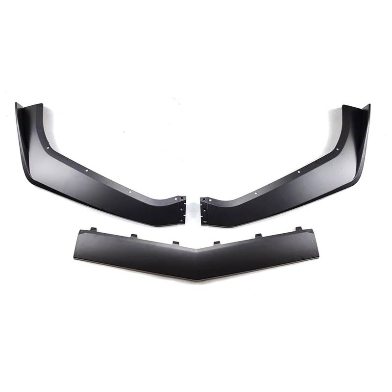 Front Spoiler Lippe Für Chevrolet Für Corvette C7 Modifizieren Stoßstange ZR1 2014-2019 Stil Auto Vorderen Stoßfänger Lip Spoiler Splitter Carbon Faser Stil Body Kit Frontstoßstange Lippe(Glossy Black von HMGWLCGH