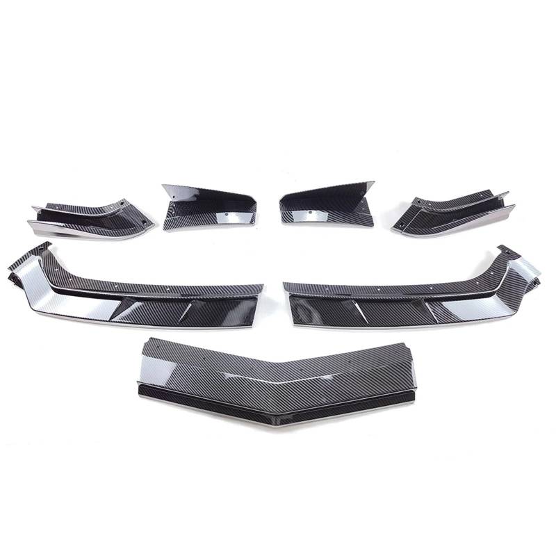 Front Spoiler Lippe Für Chevrolet Für Corvette C8 Z51 Für STG 2020-2023 2 Tür Auto Vorderen Stoßfänger Lip Spoiler Splitter Carbon Faser Stil ZR1 Stil Frontstoßstange Lippe(Carbon Fiber Style) von HMGWLCGH