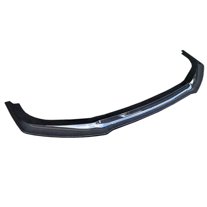 Front Spoiler Lippe Für Civic 10th FK7 Für Fließheck SI 2016-2021 2 & 4 Tür Carbon Faser Stil Für Spiltter 3PCS GR Style Auto Vorderen Stoßfänger Lip Spoiler Frontstoßstange Lippe(Carbon Fiber Style) von HMGWLCGH