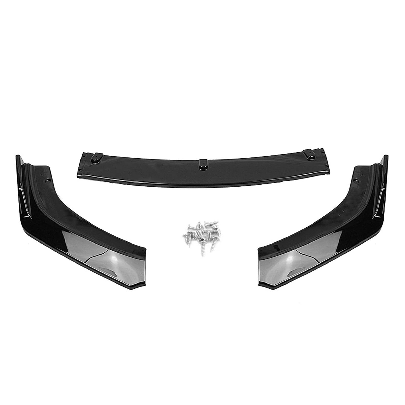 Front Spoiler Lippe Für Civic X FC FK 10th Für Gen 4 Tür Limousine 2016-2020 Auto Front Stoßfänger Spoiler Lippe Untere Splitter Schutzplatte Frontstoßstange Lippe(Gloss Black) von HMGWLCGH