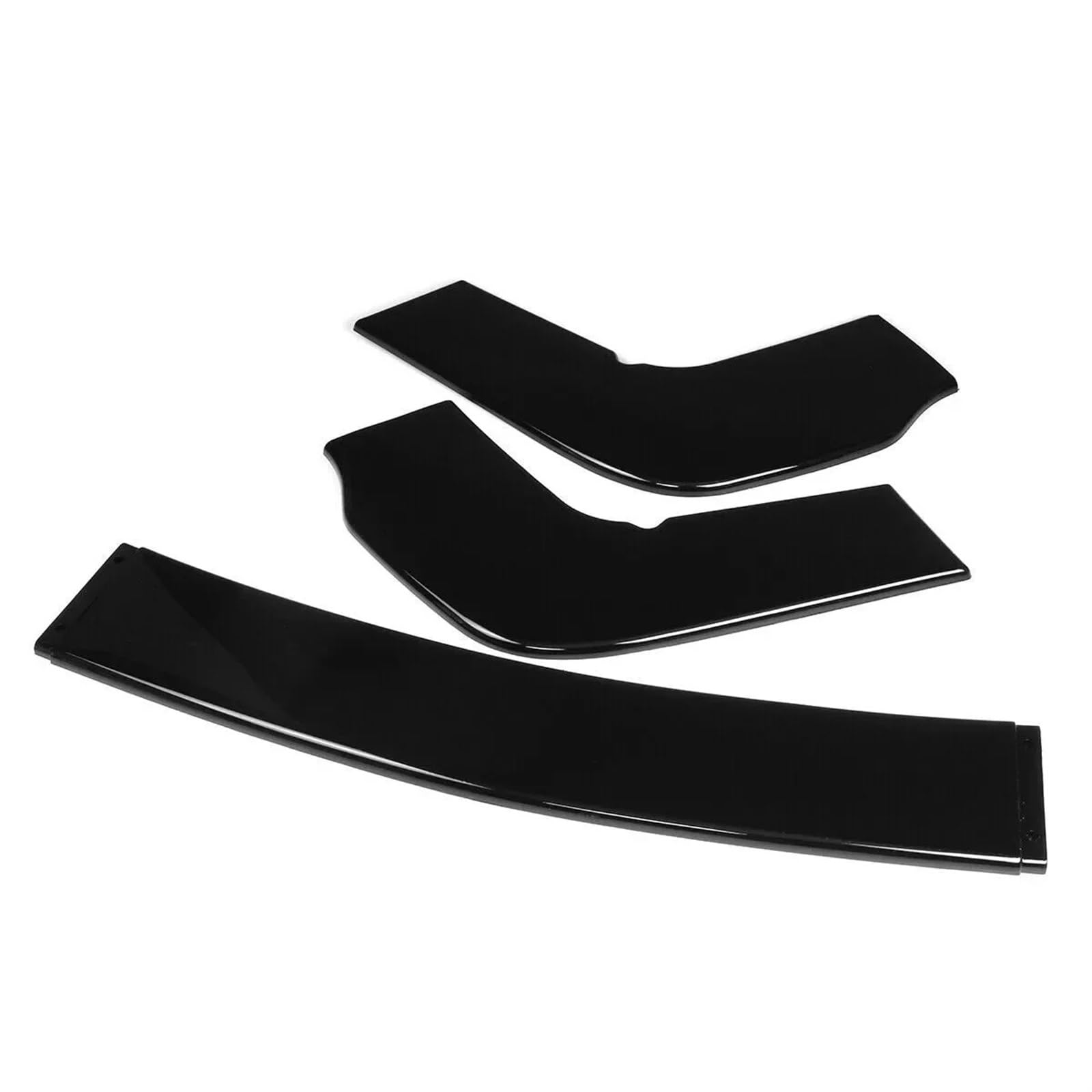 Front Spoiler Lippe Für Dodge Für Challenger Für SRT Für Hellcat R/T GT 2012-2022 Frontschürze Lip Splitter Spoiler Glänzend Schwarz Carbon Look Bodykit 3PCS ﻿ Frontstoßstange Lippe(Glossy Black) von HMGWLCGH