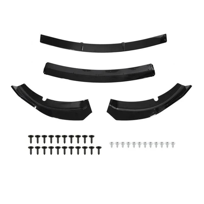 Front Spoiler Lippe Für Dodge Für Ladegerät Für SRT 2015-2020 4 Stücke Auto Vorderen Stoßfänger Lip Spoiler Splitter Body Kit Frontstoßstange Lippe(Glossy Black) von HMGWLCGH