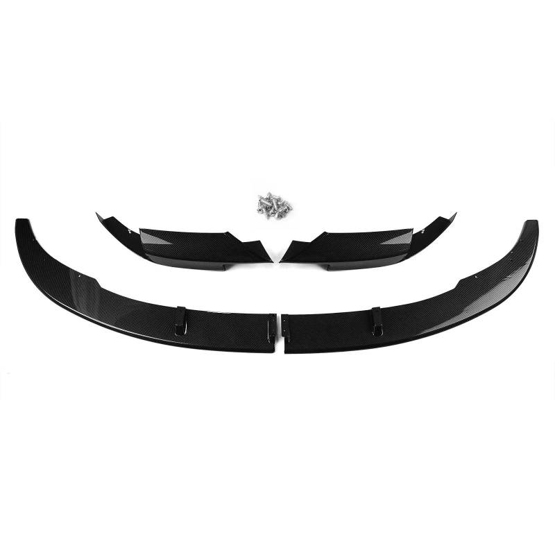 Front Spoiler Lippe Für F10 Für M5 2012-2016 Auto Vorderen Stoßfänger Lip Spoiler Unteren Air Vent Ecke Seite Splitter Abdeckung Schutz Körper Kit 4PCS Frontstoßstange Lippe(Carbon Fiber Style) von HMGWLCGH