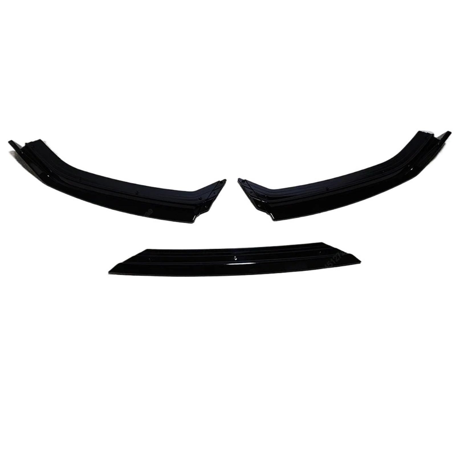 Front Spoiler Lippe Für VW Für Polo MK6 Für GTI Für MPI Für TSI Für TGI 2017-2021 Tuning Schwarz Auto Frontschürze Lip Body Kit Spoiler Splitter Stoßstange Canard Lip Frontstoßstange Lippe von HMGWLCGH