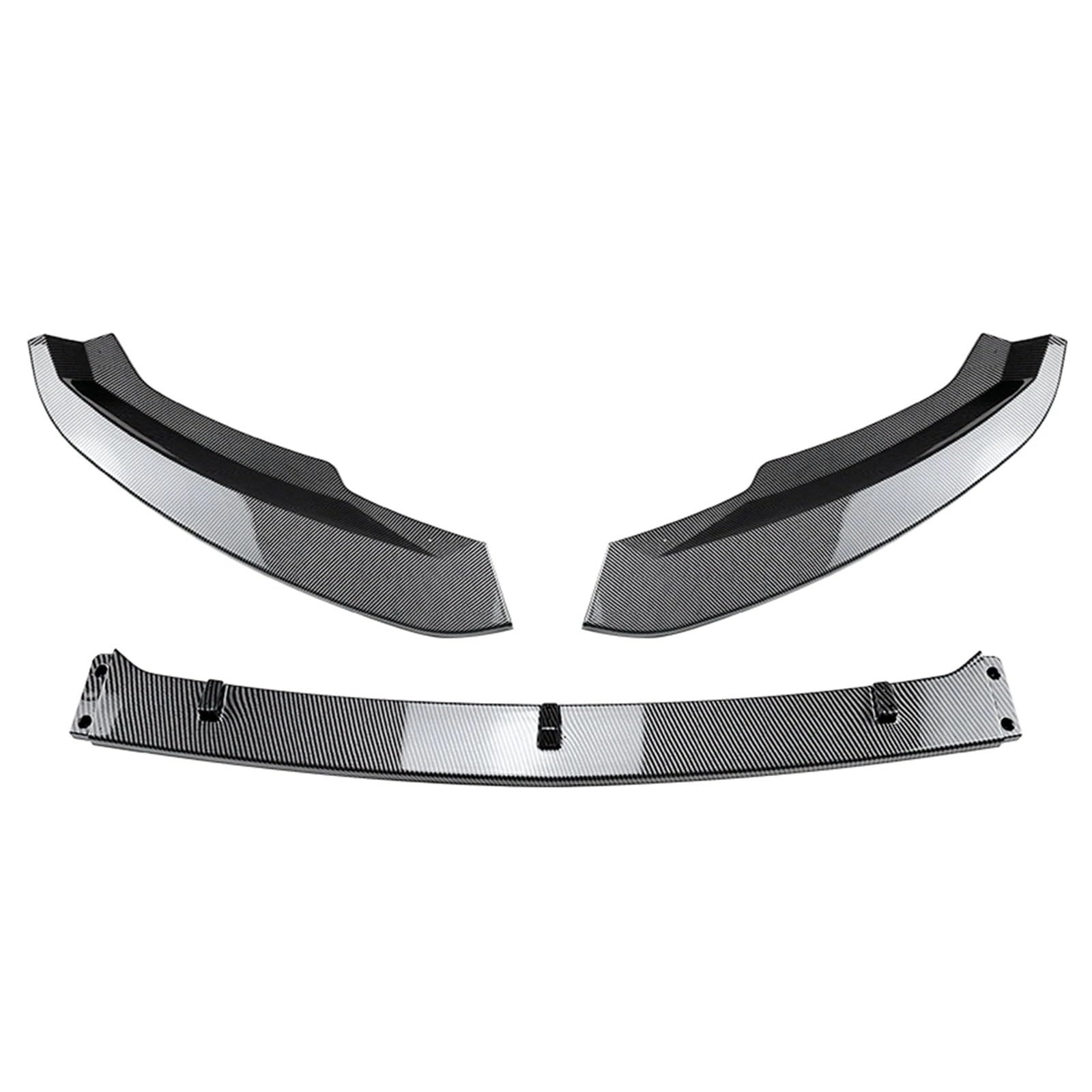 Front Spoiler Lippe Für VW Für Skoda Für Superb B8 2016 Zu 2019 Auto Vorderen Stoßfänger Lip Spoiler Untere Klinge Splitter Körper Kit ABS Glanz Schwarz Carbon Faser 3X Frontstoßstange Lippe(Carbon Fi von HMGWLCGH