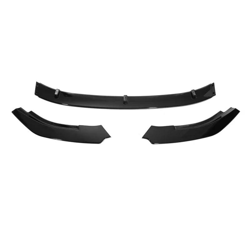 Front Spoiler Lippe Für Vw Für Golf 6 Für GTI Für GTD 2010-2013 3 Stücke Set Auto Vorderen Stoßfänger Lip Spoiler Splitter Frontstoßstange Lippe(Glossy Black) von HMGWLCGH