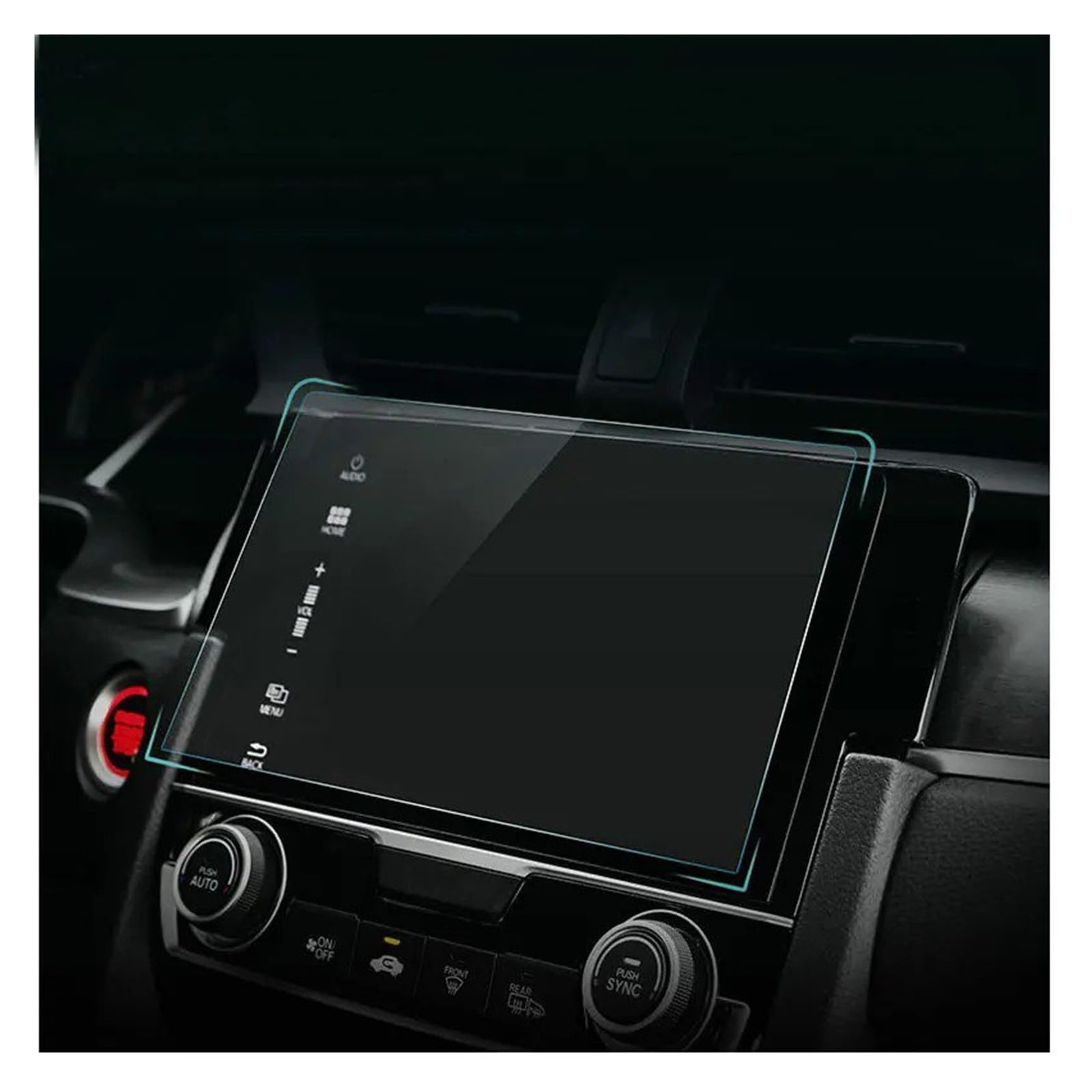 Für Civic 2016 2017 2018 2019 2020 10. Für Civic Auto Touch GPS Navigation Displayschutzfolie Aus Gehärtetem Glas Navigation Schutzfolie Aus Gehärtetem Glas von HMGWLCGH