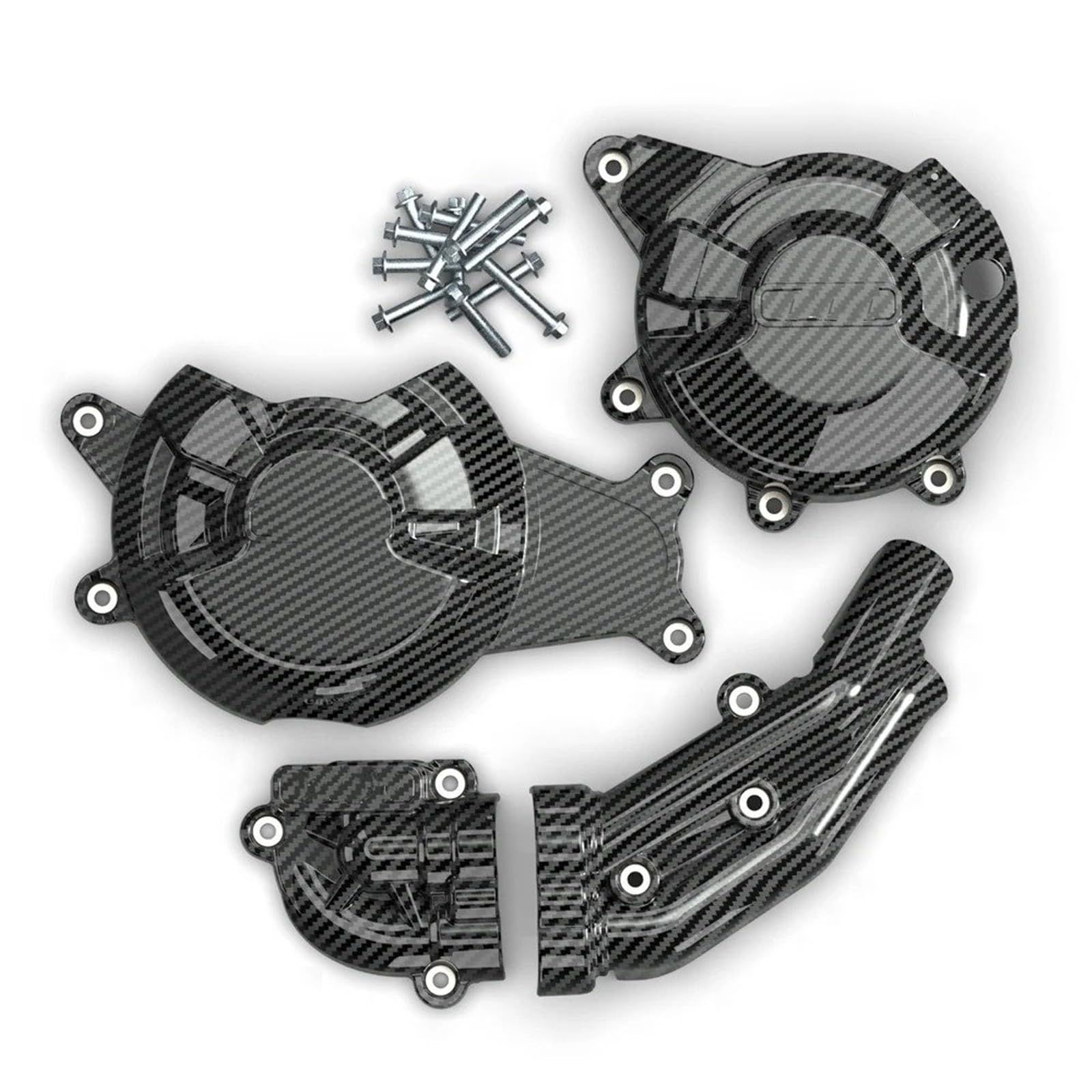 Für FZ07 Für XSR700 Für MT07 Für Adventure Für Tenere 700 2014-2022 Motorräder Motorabdeckung Schutzgehäuse Schutzabdeckung Motorradmotoren(1 Set-CF) von HMGWLCGH