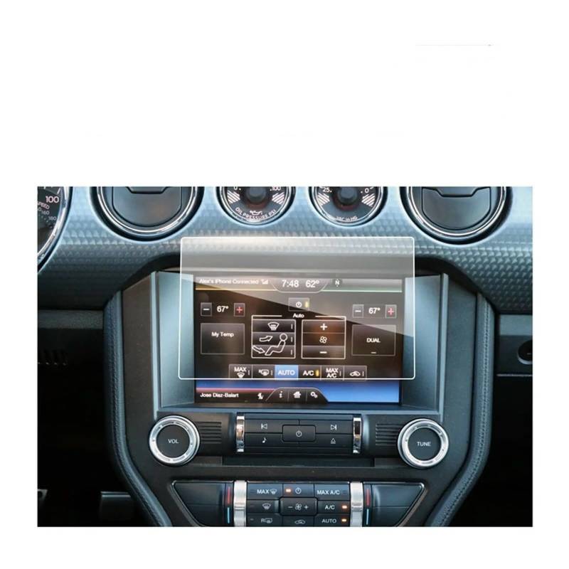 Für Ford Für Mustang 2021 8-Zoll-Autoradio GPS-Navigation Innenzubehör Auto-Touchscreen-Schutzfolie Aus Gehärtetem Glas Navigation Schutzfolie Aus Gehärtetem Glas von HMGWLCGH