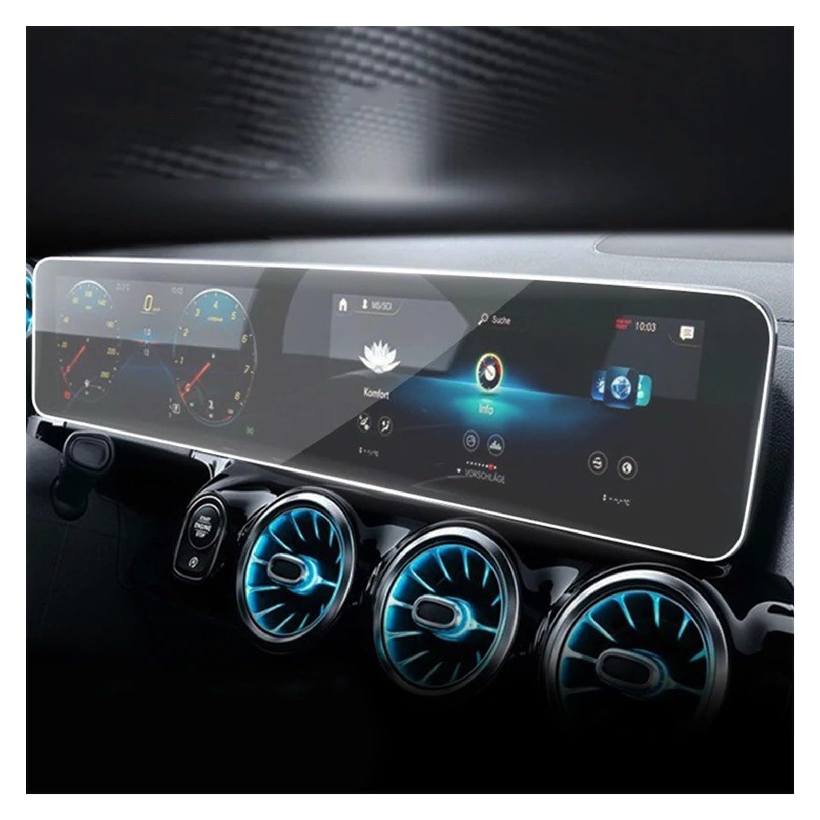 Für Für Benz Für GLB 2020-2023 Auto GPS Navigation Schutzfolie LCD Bildschirm TPU Film Displayschutzfolie Anti-Kratzer Innenraum Navigation Schutzfolie Aus Gehärtetem Glas von HMGWLCGH