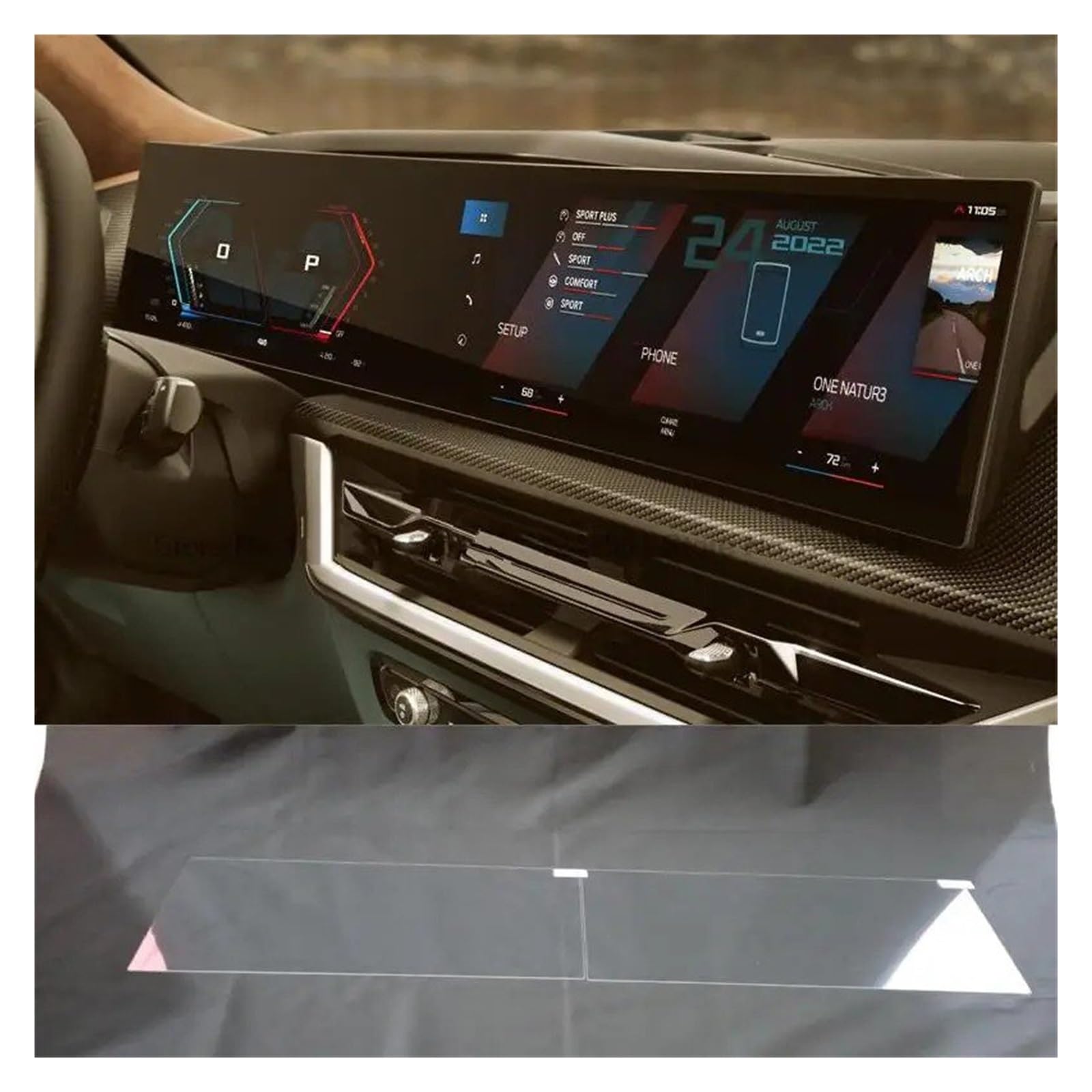 Für IX I4 I7 Für X7 2023 2024 12,3 Zoll Auto-Infotainment-Radio GPS-Navigationsfolie Innenausstattung Displayschutz Aus Gehärtetem Glas Navigation Schutzfolie Aus Gehärtetem Glas von HMGWLCGH