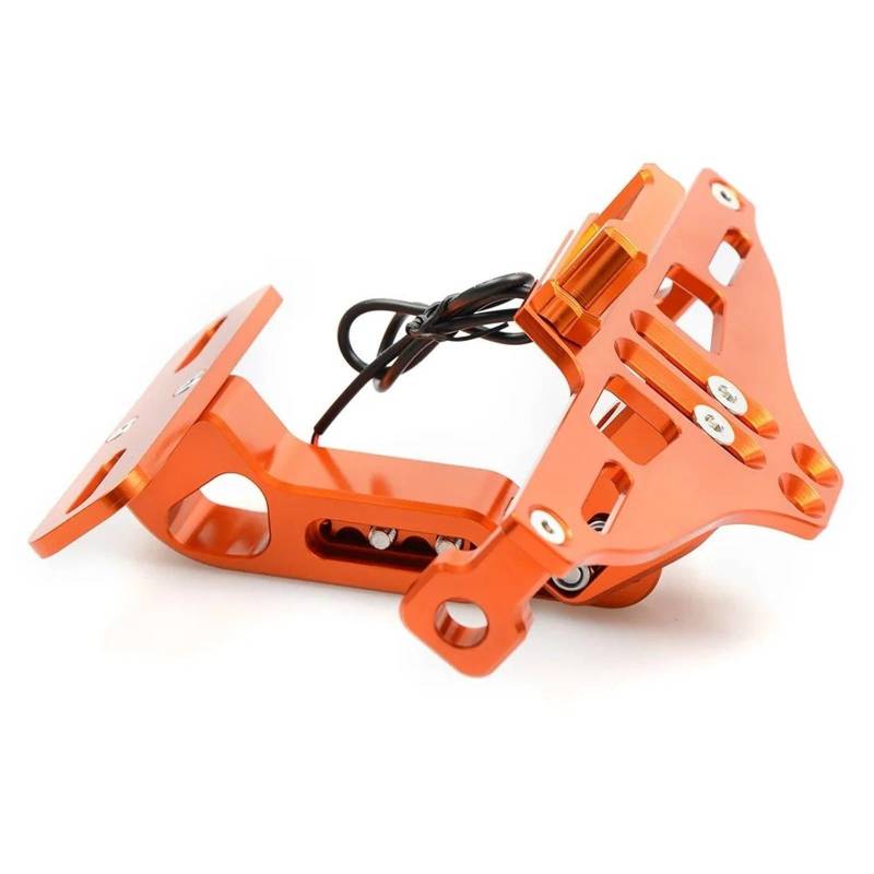 Für Kawasaki ER6N ER6F ER-6N ER-6F Motorrad Kennzeichen Halterung Kennzeichen Halter Rahmen Nummer Motorrad Kennzeichenhalter Nummernschildhalter(Orange) von HMGWLCGH