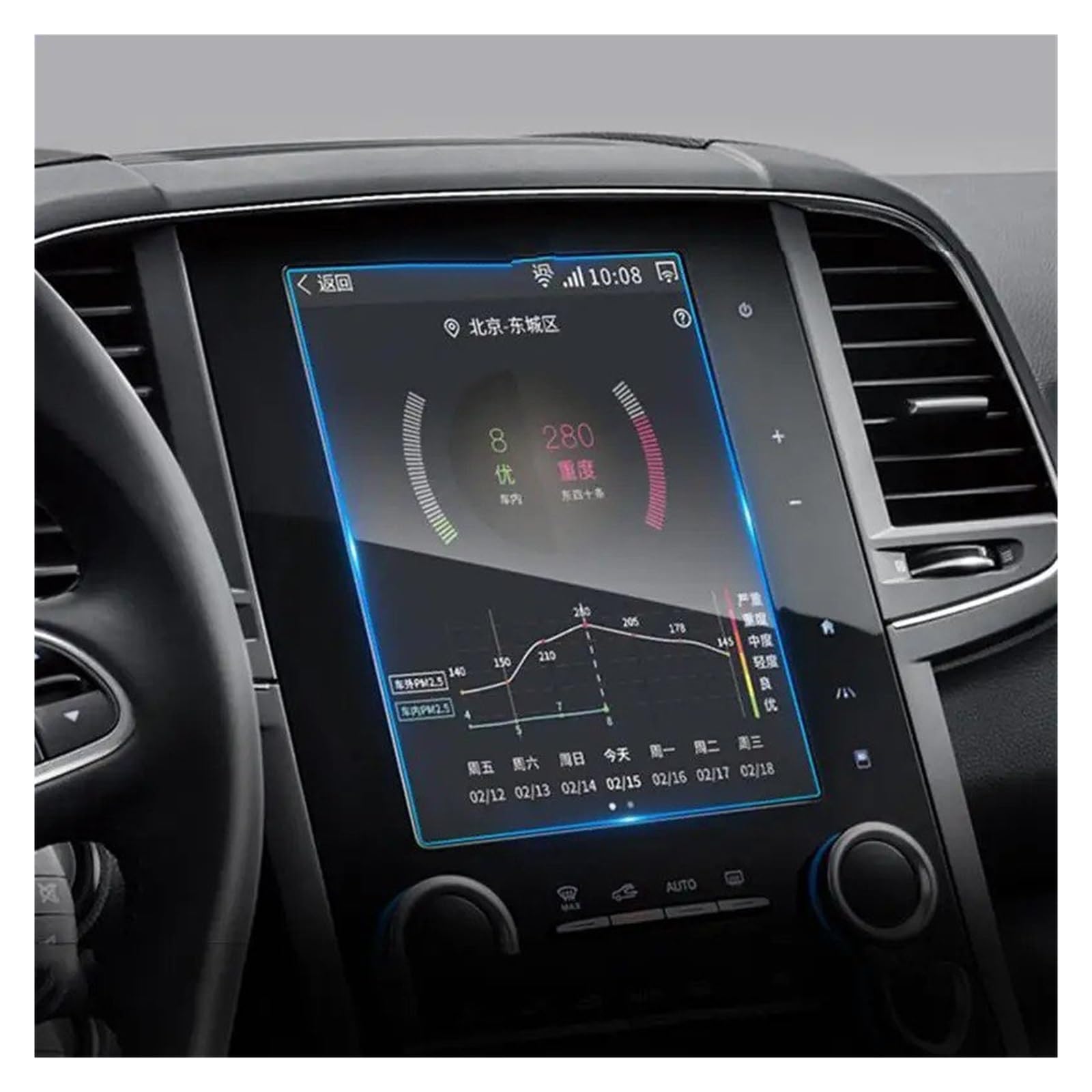 Für Koleos Für Megane 4 2017 2018 2019 2020 Gehärtetes Glas Autonavigation Displayschutzfolie LCD-Aufkleber Zubehör Navigation Schutzfolie Aus Gehärtetem Glas von HMGWLCGH