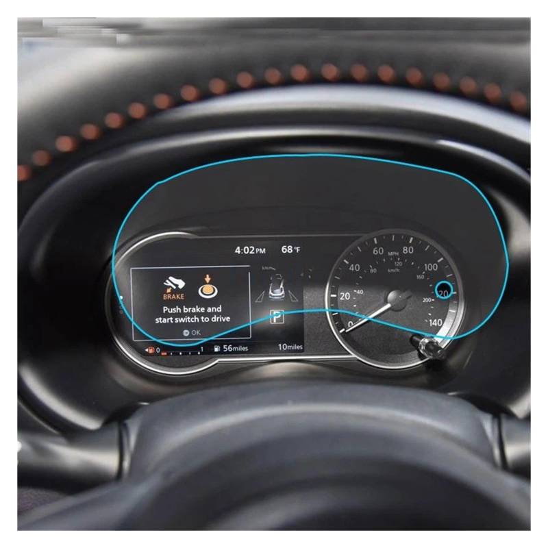 Für Nissan Für Kicks 2017-2020 Auto Instrument Panel Protector Dashboard Center Control Touchscreen PET Film Screen Protector Navigation Schutzfolie Aus Gehärtetem Glas von HMGWLCGH