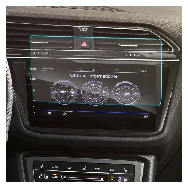 Für Tiguan Für Allspace 2022 Dashboard Auto Navigtion Gehärtetem Glas LCD Screen Schutz Film Aufkleber Schutz Navigation Schutzfolie Aus Gehärtetem Glas(for GPS) von HMGWLCGH