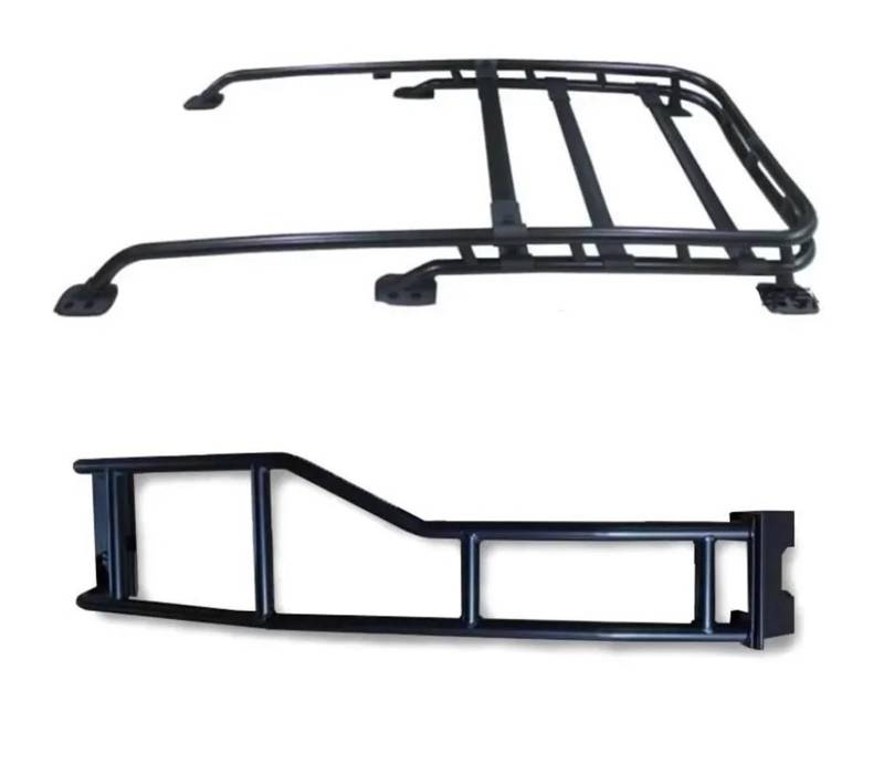 Für Toyota FJ Für Cruiser 2007-2020 Dachträger Dachträger Schiene Gepäck Querträger Boxen Hintere Tür Heckklappe Leiter Trittleiter Dachträger Querstange Dachträger(Boxes and Ladder) von HMGWLCGH