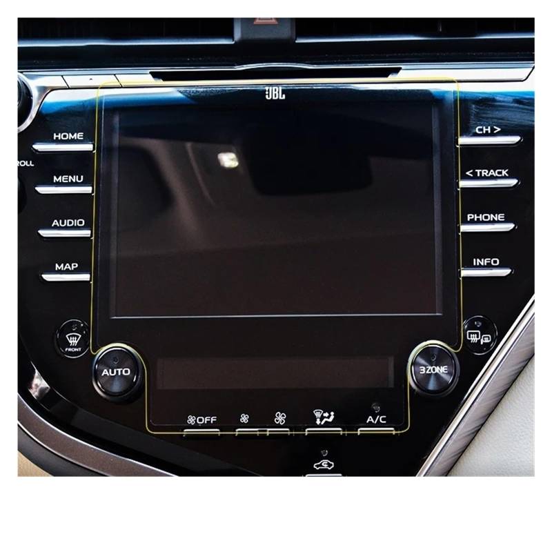 Für Toyota Für Camry 70 XV70 2018 2019 2020 Auto GPS-Navigation Touch Display Auto Innen Zubehör PET Auto Screen Protector Film Navigation Schutzfolie Aus Gehärtetem Glas(TPE 8 inch HD) von HMGWLCGH