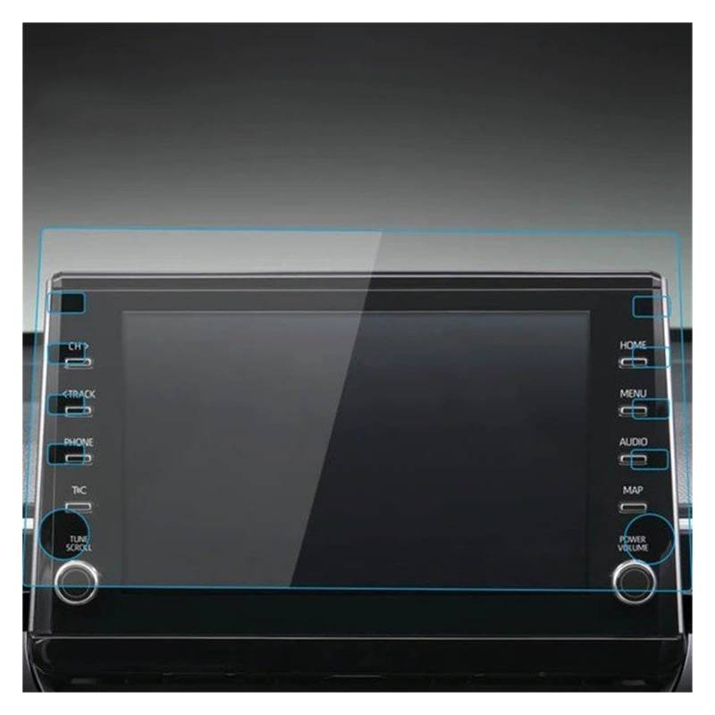 Für Toyota Für Corolla Für Cross Screen Protector 2023 ConsoleTempered Glas Schutz Film Navigator Schutz Auto Zubehör Navigation Schutzfolie Aus Gehärtetem Glas(22 C B Blue) von HMGWLCGH