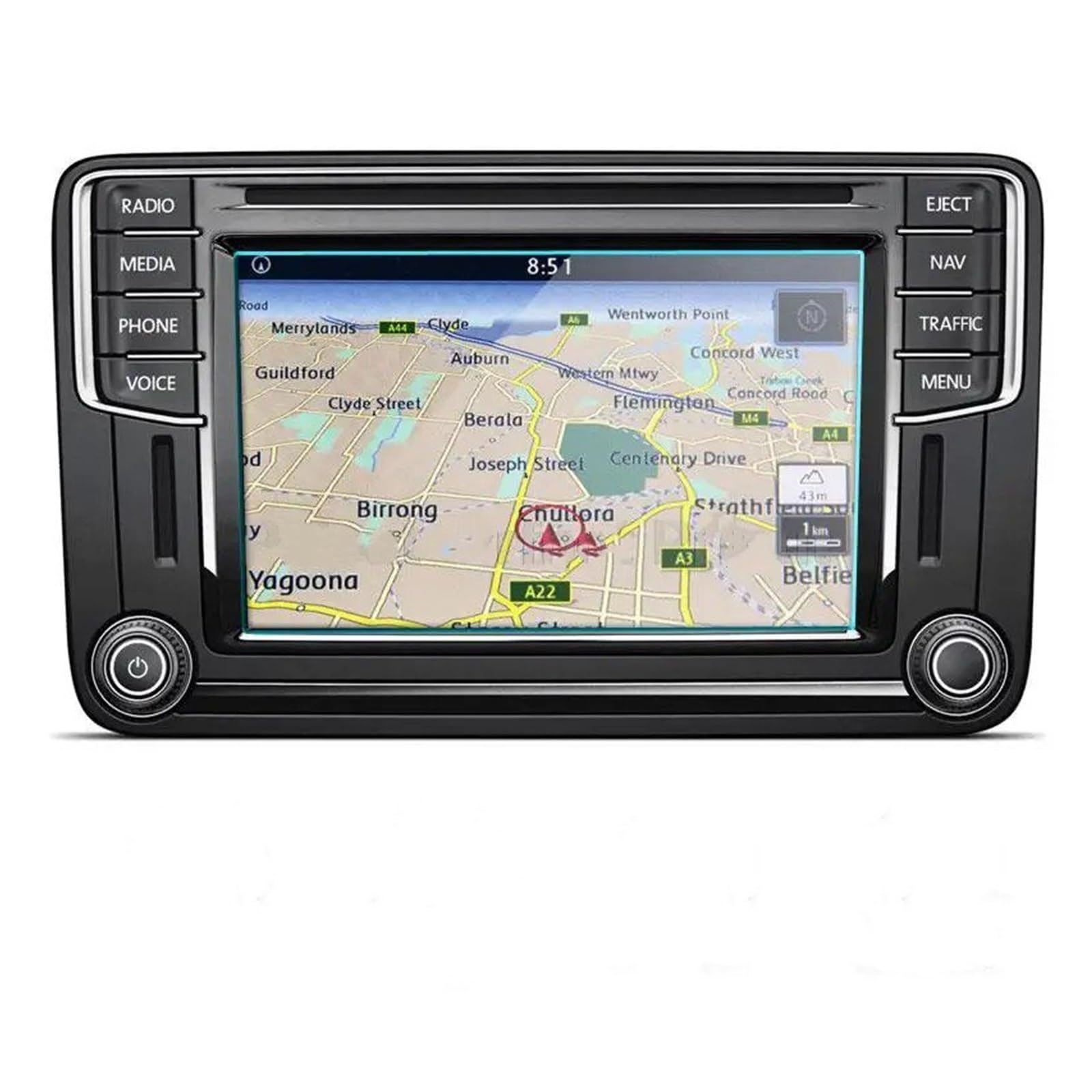 Für VW Für Amarok Core V6 2018-2022 Auto GPS Navigation Gehärtetem Glas Auto Screen Protector Bildschirm Schutz Navigation Schutzfolie Aus Gehärtetem Glas von HMGWLCGH