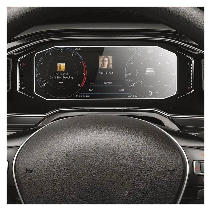 Für VW Für Virtus 2018-2020 8 Zoll Auto Infotainment GPS Navigation Radio LCD Screen Protector Gehärtetem Glas Film Navigation Schutzfolie Aus Gehärtetem Glas(for Instrument) von HMGWLCGH