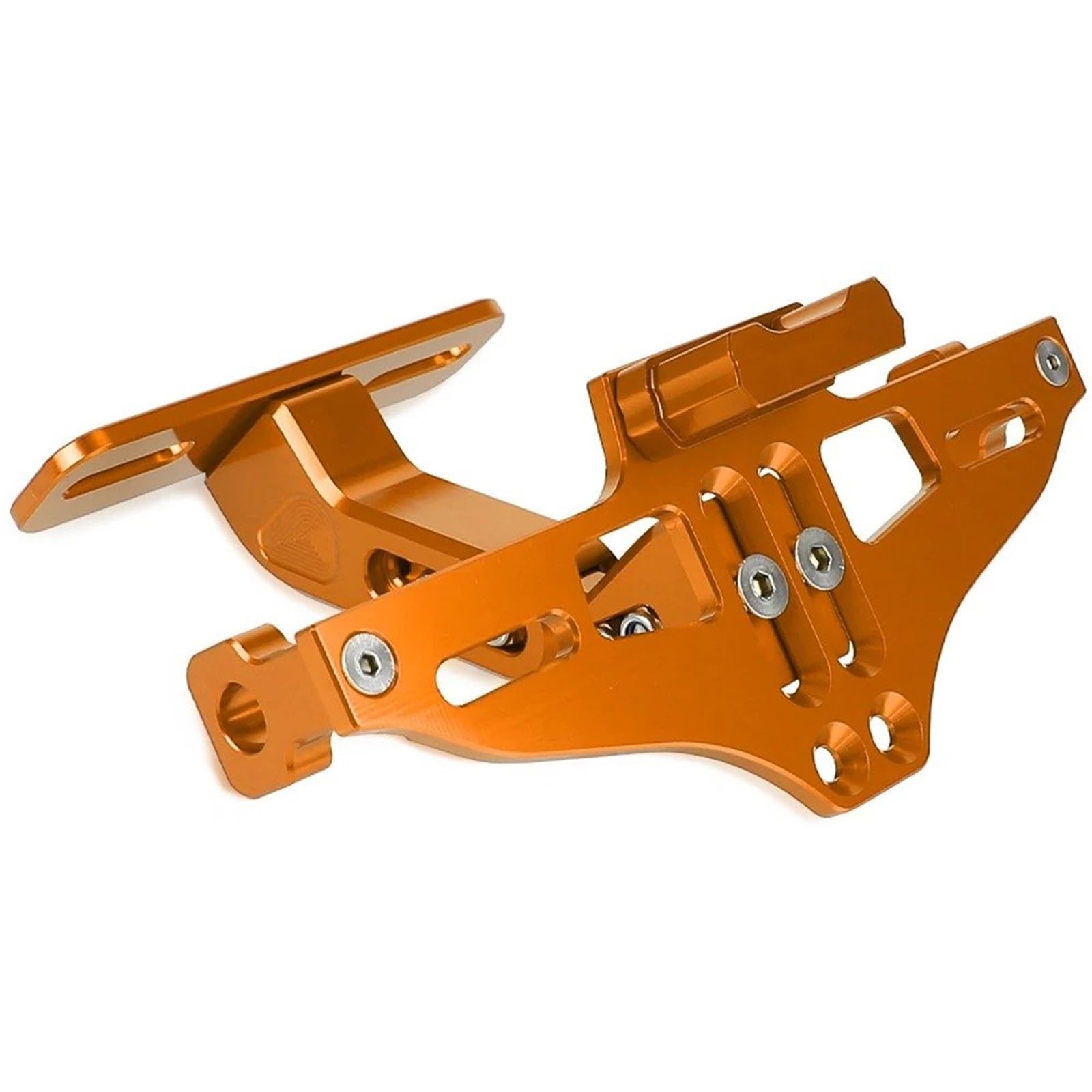 Für Xmax 125 Für Xmax 200 Für XMAX250 Für XMAX300 Für XMAX400 Hinten Halterung Mit Licht Schwanz Ordentlich Fender Eliminator Motorrad Kennzeichenhalter Nummernschildhalter(Orange) von HMGWLCGH