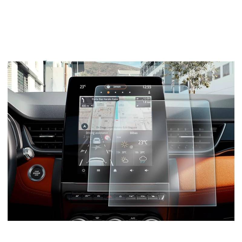 Für Zoe Für Clio 5 Für Captur 2 Für Arkana Für Easy Für Link Auto Touch Display Auto Zubehör Screen Protector Navigation Schutzfolie Aus Gehärtetem Glas von HMGWLCGH