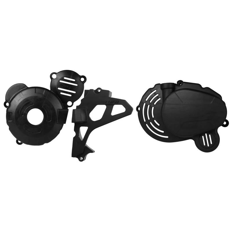 Für ZongShen Für CB250F ZS172FMM-3 Motor Für KAYO T4 Für GUIZUN Für XMOSUER Motorrad Motor Kupplung Schutz Wasserpumpe Abdeckung Zündung Schutzabdeckung Motorradmotoren(Black 3 Set) von HMGWLCGH