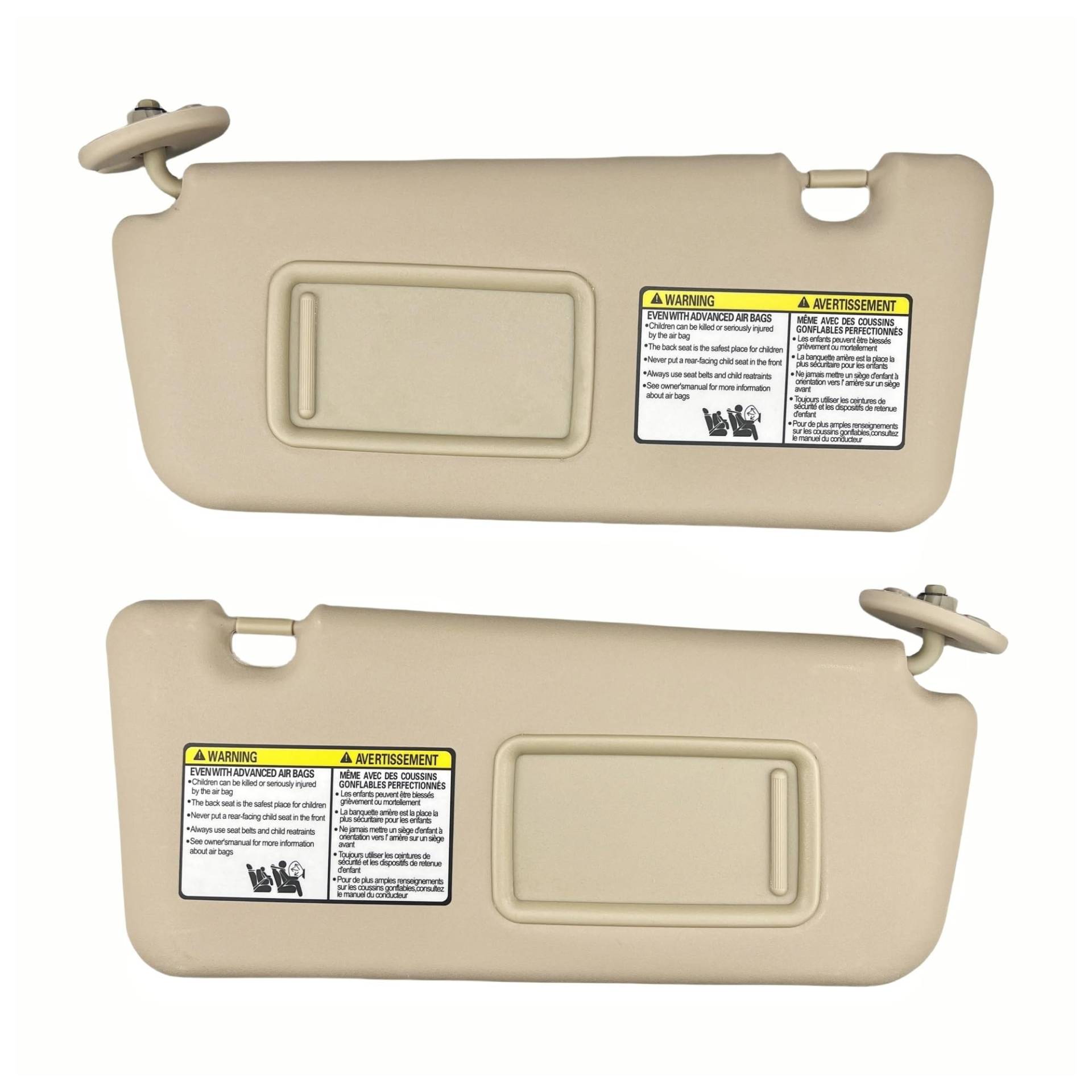 Innere Sonnenblende Für Toyota Für RAV4 2004-2005 Windschutzscheiben-Sonnenschutz Vorne Links Fahrerseite Sonnenblende Ersatz 74320-42420-B0 Fenster-Sonnenblende(Beige Right and Left) von HMGWLCGH