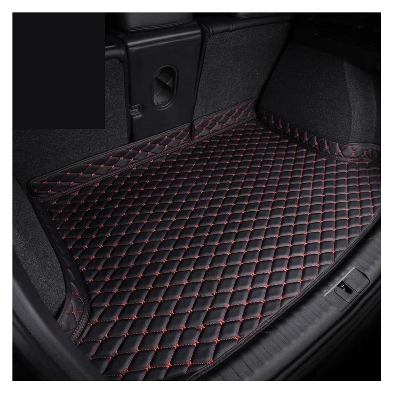 Kofferraum Schutzmatten Für 3er-Serie Für E91 Touring 2005–2011 Auto Heck Kofferraummatten Universelle Wasserdichte Pads Automatten Tablett Teppich Schlammteppich rutschfest Kofferraumwanne(Black red) von HMGWLCGH