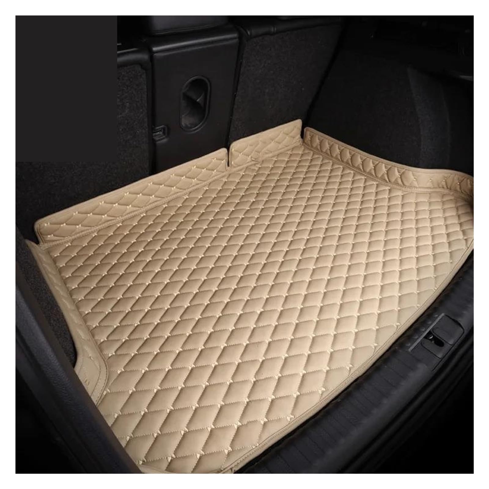 Kofferraum Schutzmatten Für 3er-Serie Für E91 Touring 2005–2011 Auto Heck Kofferraummatten Universelle wasserdichte Pads Automatten Tablett Teppich Schlammteppich rutschfest Kofferraumwanne(Beige) von HMGWLCGH