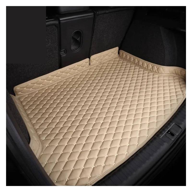 Kofferraum Schutzmatten Für 3er-Serie Für E91 Touring 2005–2011 Auto Heck Kofferraummatten Universelle wasserdichte Pads Automatten Tablett Teppich Schlammteppich rutschfest Kofferraumwanne(Beige) von HMGWLCGH