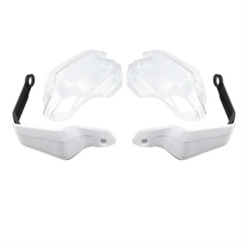 Lenker Handschutz Für Transalp XL 750 XL750 2023-2024 Motorrad Handprotektor Extensions Zubehör Handschutz Deflektoren Windschutzscheibe Stück Motorrad Lenkerschutz(Set A - White TP) von HMGWLCGH