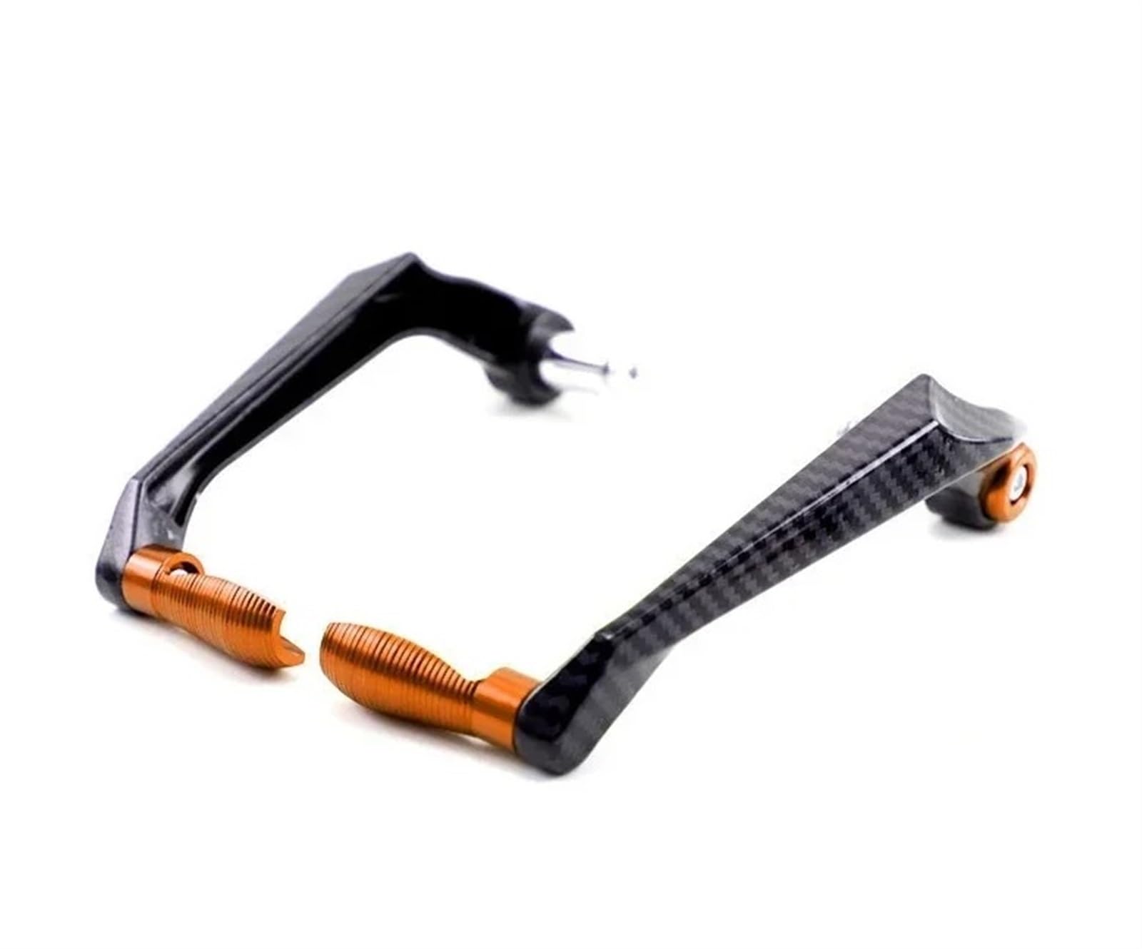 Lenker Handschutz Universal 3D Gravur 7/8 Lenker Protektoren Für Motorrad Roller Mountainbikes Bremshebel Schutz CNC Aluminium Motorrad Lenkerschutz(Orange) von HMGWLCGH