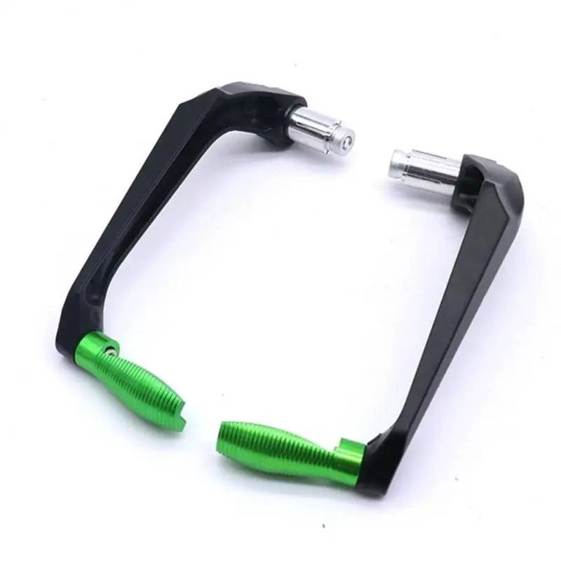 Lenker Handschutz Universal Motorrad Lenker Schutz Aluminium Legierung Haltbarkeit CNC Motorrad Änderung Teile Hebel Protector Schutz Motorrad Lenkerschutz(Green) von HMGWLCGH